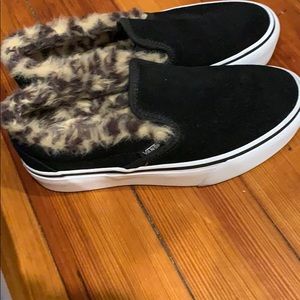 Black slip on van’s